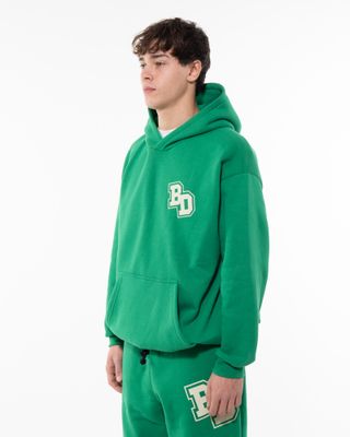 BACK DOOR COLLEGE HOODIE CHRISTMAS GREEN