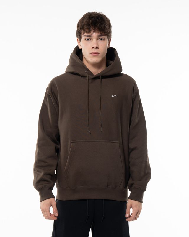 NIKE SOLO SWOOSH HOODIE DARK HAZEL
