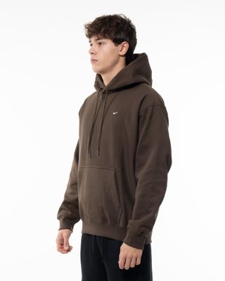 NIKE SOLO SWOOSH HOODIE DARK HAZEL