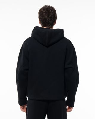 NIKE TECH FLC ERGO FULL ZIP HOODIE BLACK