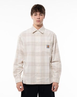 CARHARTT WIP WILBER LS SHIRT NATURAL