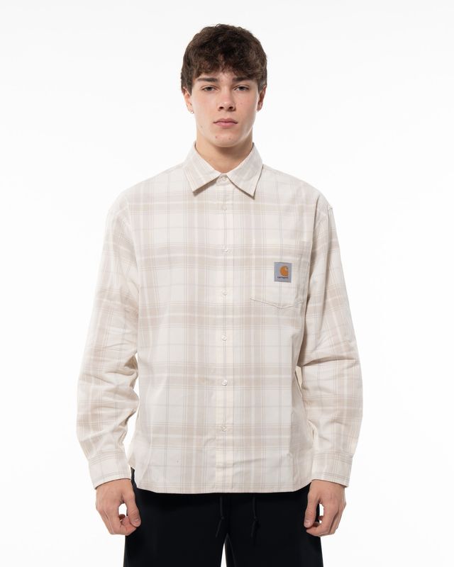 apparel-4 CARHARTT WIP WILBER LS SHIRT NATURAL