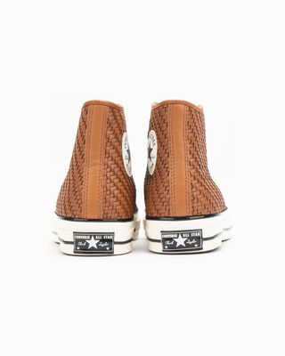 A19734C-5 CONVERSE CHUCK 70 WOVEN LEATHER WARM TAN