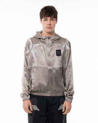 UMBRO SATIN JESTER TRACK JACKET SILVER