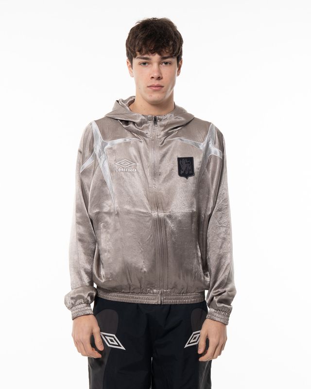UMBRO SATIN JESTER TRACK JACKET SILVER
