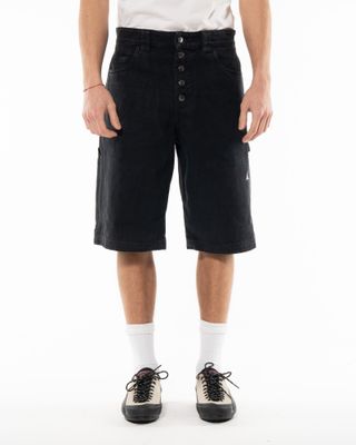 apparel-124 ROA ASH CANVAS SHORTS WASHED BLACK