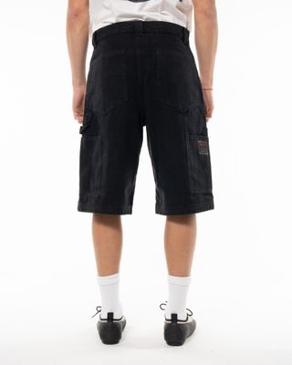 apparel-126 ROA ASH CANVAS SHORTS WASHED BLACK