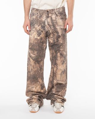 PLEASURES HENDRIX FLARE JEANS BROWN