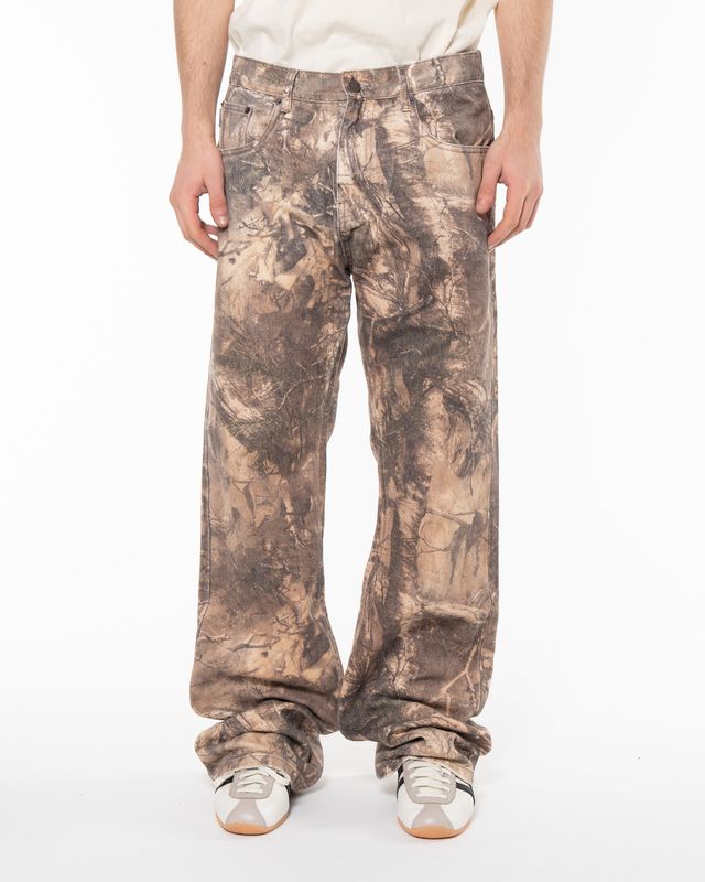 PLEASURES HENDRIX FLARE JEANS BROWN