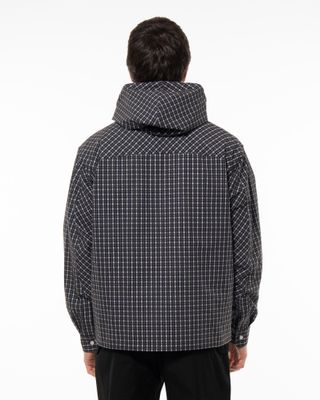 apparel-46 ROA AAIR FLOWEAVE CHECK LS HOODED SHIRT