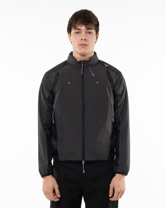 ROA NUMB PINSTRIPED HOODED WIND JACKET