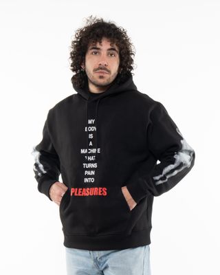 PLEASURES MACHINE HOODIE BLACK