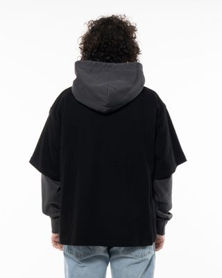 PLEASURES DRAGON LAYERED HOODIE BLACK