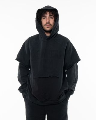 CHAMPION NOWHERE GYM HOODED SWEAT BLACK