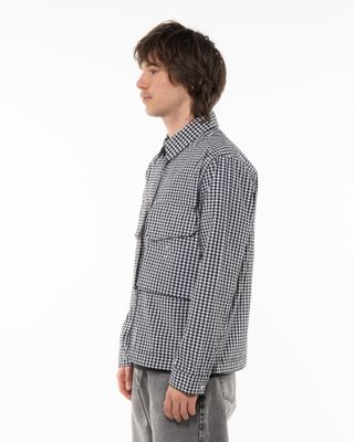 POP TRADING COMPANY GINGHAM OVERSHIRT