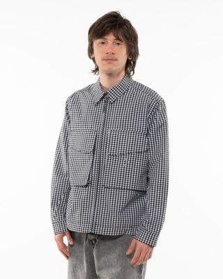 POP TRADING COMPANY GINGHAM OVERSHIRT