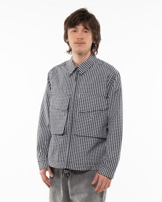 POP TRADING COMPANY GINGHAM OVERSHIRT