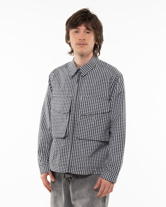 POP TRADING COMPANY GINGHAM OVERSHIRT