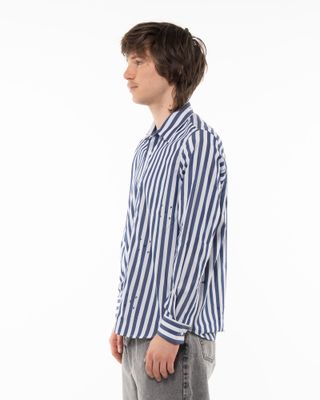 POP TRADING COMPANY LOGOS STRIPE SHIRT