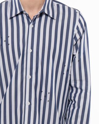 POP TRADING COMPANY LOGOS STRIPE SHIRT