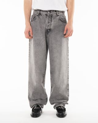 POP TRADING COMPANY DRS DENIM PANTS GREY