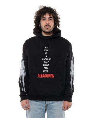 PLEASURES MACHINE HOODIE BLACK