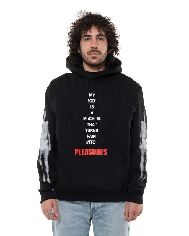 PLEASURES MACHINE HOODIE BLACK