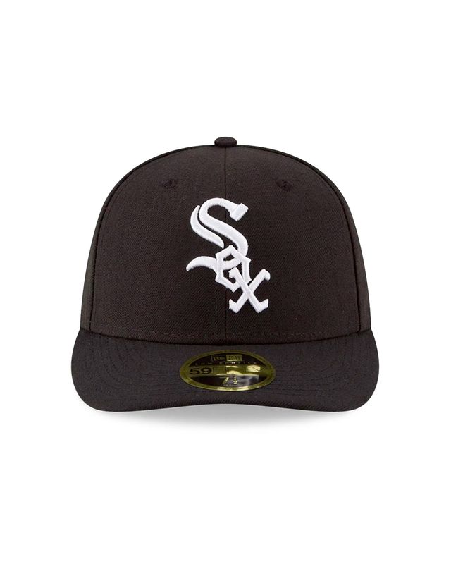 NEW ERA MLB 59FIFTY LOW PROFILE WHITE SOX CAP BLACK