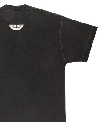 BD048-dt BACK DOOR MILITARY TEE BLACK FADE