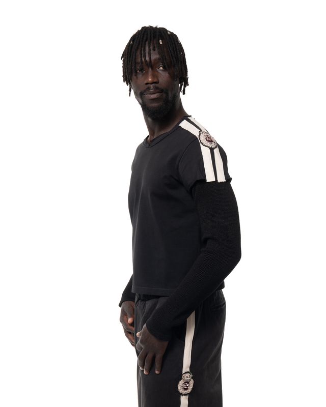 424 CAPPED SLEEVE W/ THERMAL LS BLACK