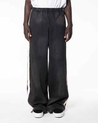 424 ACADEMY STRIPED RIPPED SWEATPANTS