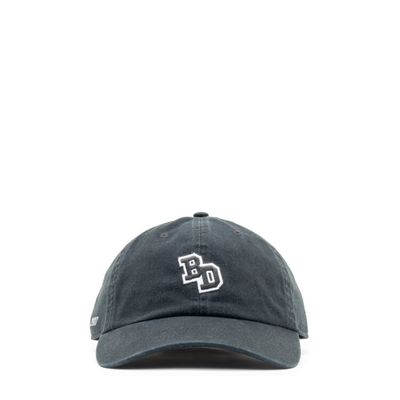 BACK DOOR COLLEGE DAD CAP WASHED BLACK