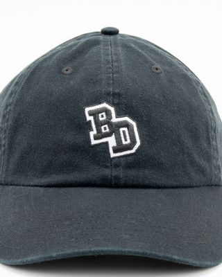 BACK DOOR COLLEGE DAD CAP WASHED BLACK