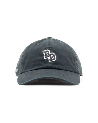 BACK DOOR COLLEGE DAD CAP WASHED BLACK