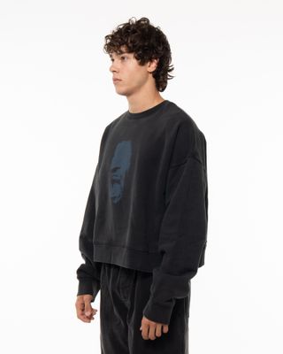JORDAN IN1HOUSE CROP FLC CREWNECK BLACK