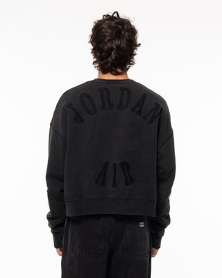 JORDAN IN1HOUSE CROP FLC CREWNECK BLACK