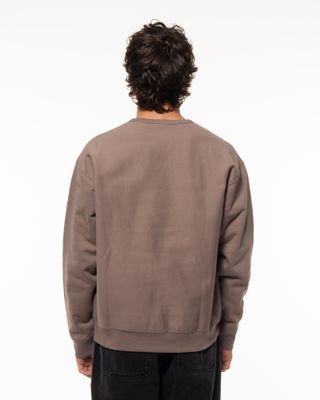 NIKE SOLO SWOOSH CREWNECK MINK BROWN