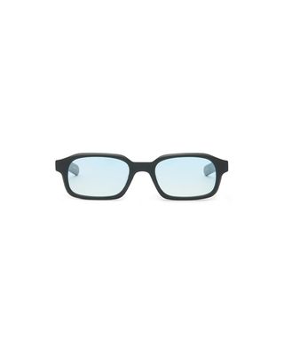 FLATLIST HANKY SOLID BLACK LIGHT BLUE
