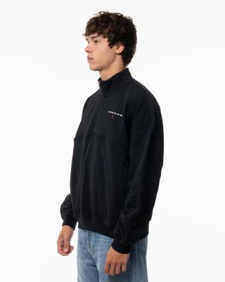 JORDAN FLIGHT HALF ZIP BLACK