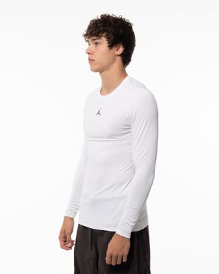 apparel-63 JORDAN SPORT LS BASELAYER WHITE