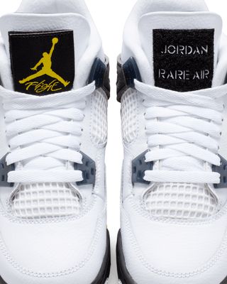 AIR JORDAN 4 RETRO RARE AIR GS WHITE/TOUR YELLOW