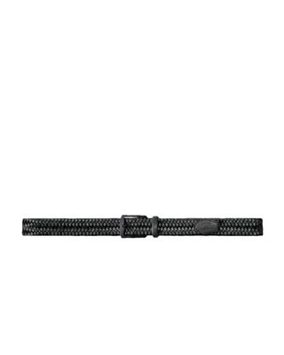 C.P. COMPANY BRAIDED LEATHER BELT BLACK