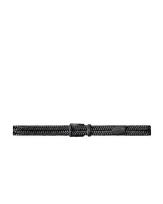 C.P. COMPANY BRAIDED LEATHER BELT BLACK