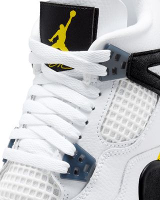 AIR JORDAN 4 RETRO RARE AIR GS WHITE/TOUR YELLOW