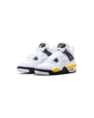 AIR JORDAN 4 RETRO RARE AIR GS WHITE/TOUR YELLOW