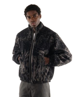 ROA EWE FURRY JACKET DARK BROWN