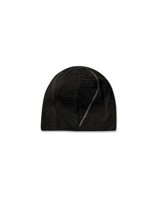 ROA LOGO WOOL BEANIE DEEP BLACK