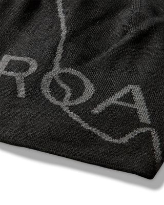 ROA LOGO WOOL BEANIE DEEP BLACK