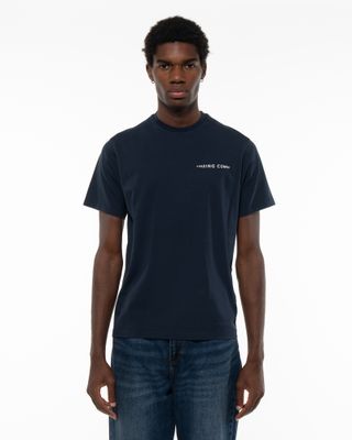 POP TRADING COMPANY FISH EYE SS TEE NAVY
