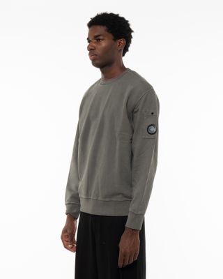 C.P. COMPANY BRUSHED FLEECE LENS SWEAT